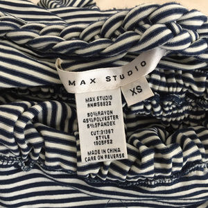 Anthropologie Dresses - Max Studio XS Navy Blue White Stripe Maxi Dress Anthropologie Dresses - Max Studio XS Navy Blue White Stripe Maxi Dress